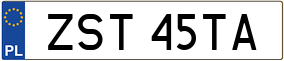 Trailer License Plate